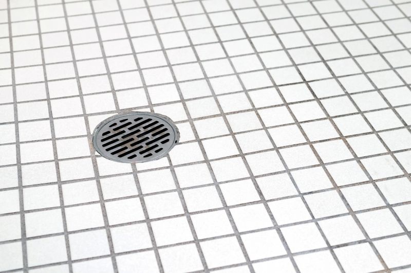Open Concept Shower with Floor Drain